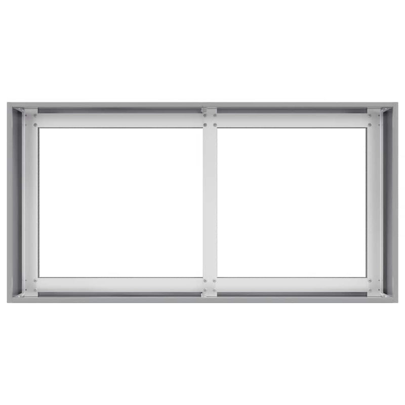 vidaXL Planter 80x40x40 cm Galvanised Steel