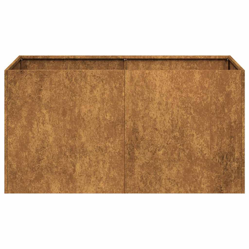 vidaXL Planter Rusty 80x40x40 cm Weathering Steel