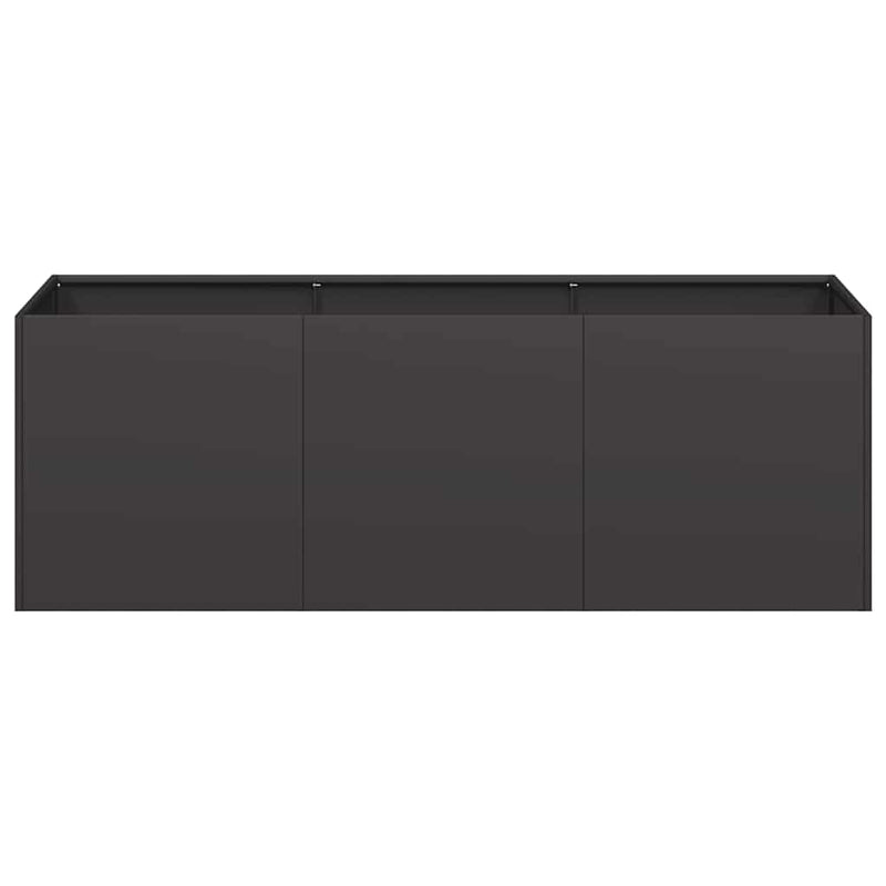 vidaXL Planter Black 120x40x40 cm Cold-rolled Steel
