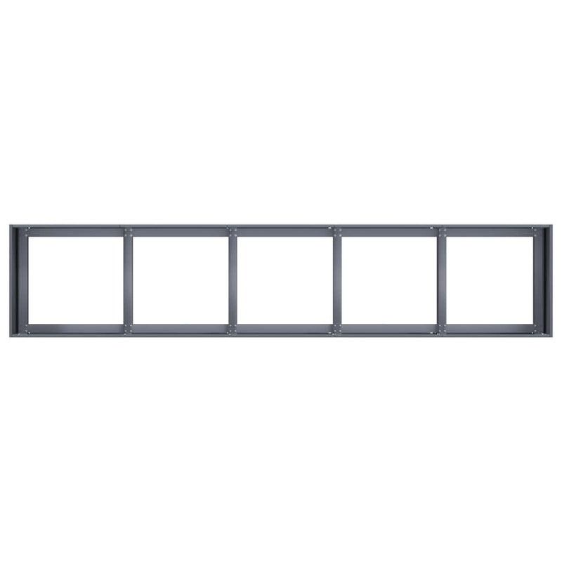 vidaXL Planter Anthracite 200x40x40 cm Cold-rolled Steel