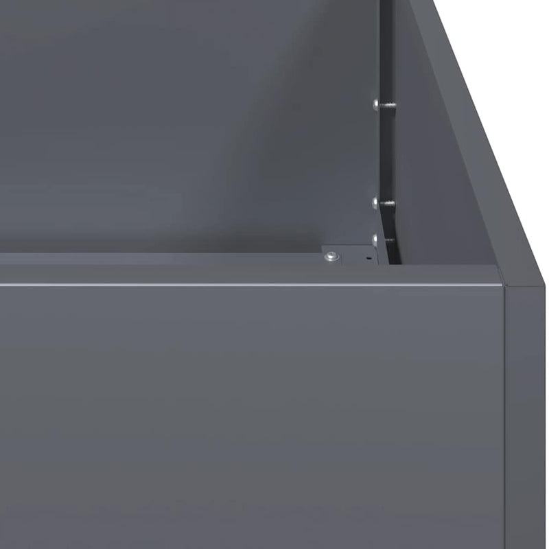 vidaXL Planter Anthracite 200x40x40 cm Cold-rolled Steel