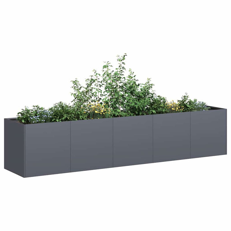 vidaXL Planter Anthracite 200x40x40 cm Cold-rolled Steel