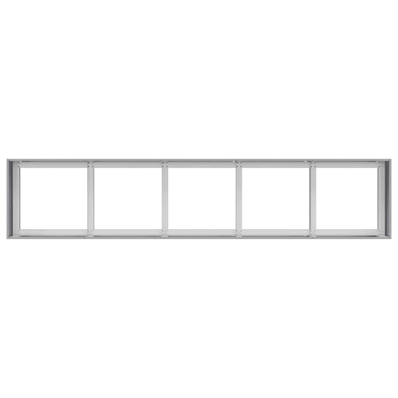 vidaXL Planter 200x40x40 cm Galvanised Steel