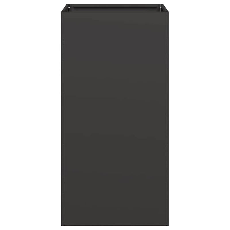 vidaXL Planter Black 40x40x80 cm Cold-rolled Steel