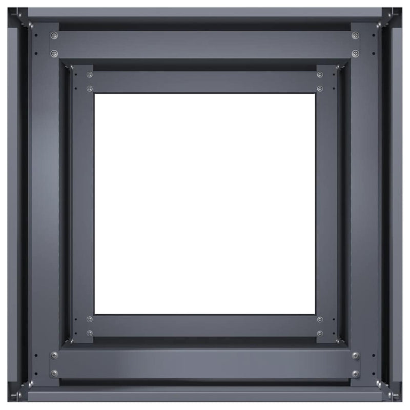 vidaXL Planter Anthracite 40x40x80 cm Cold-rolled Steel