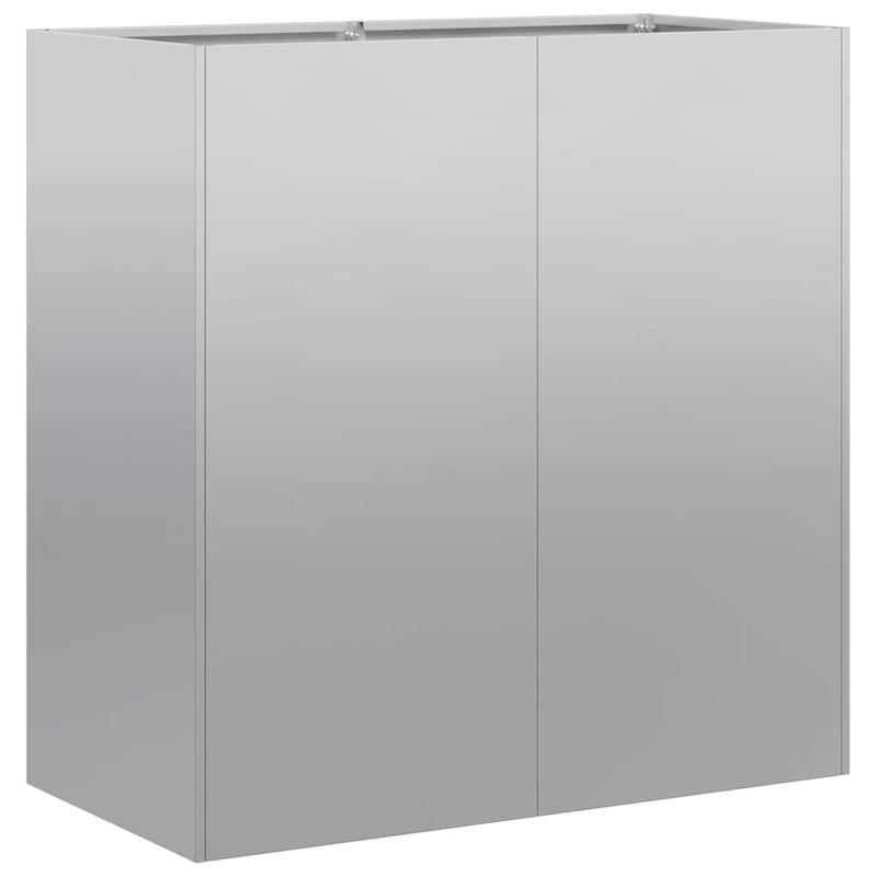 vidaXL Planter 80x40x80 cm Galvanised Steel