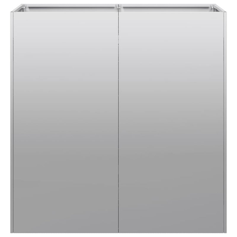 vidaXL Planter 80x40x80 cm Galvanised Steel