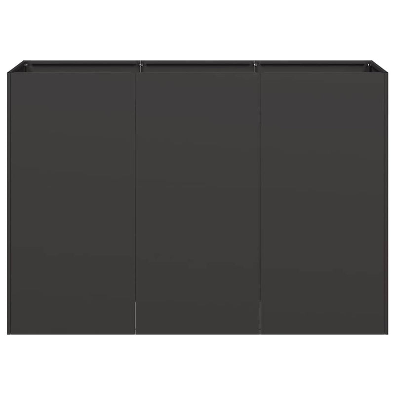 vidaXL Planter Black 120x40x80 cm Cold-rolled Steel