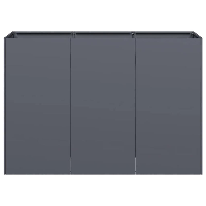 vidaXL Planter Anthracite 120x40x80 cm Cold-rolled Steel