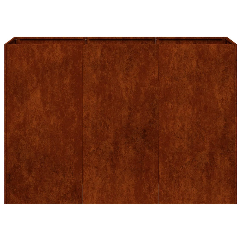 Planter Rusty 120x40x80 cm Weathering Steel