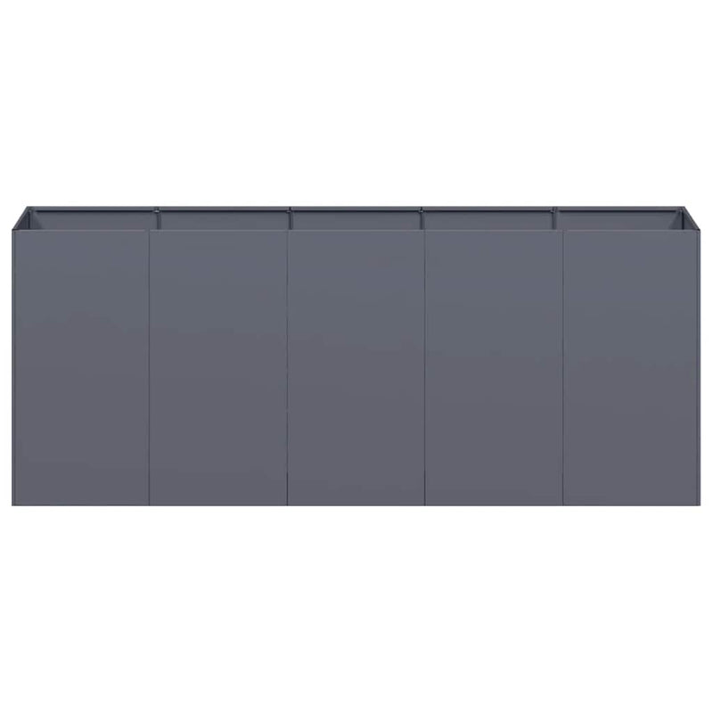 vidaXL Planter Anthracite 200x40x80 cm Cold-rolled Steel