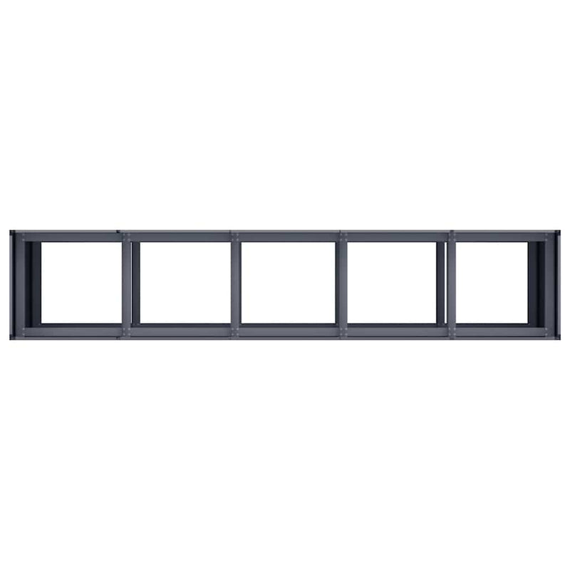 vidaXL Planter Anthracite 200x40x80 cm Cold-rolled Steel