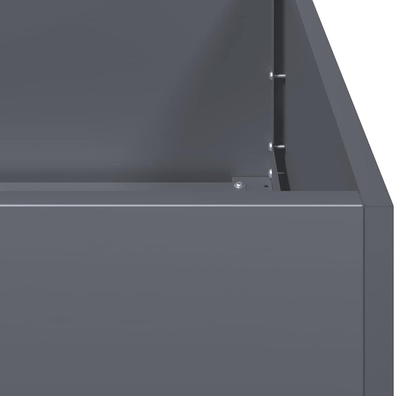 vidaXL Planter Anthracite 200x40x80 cm Cold-rolled Steel