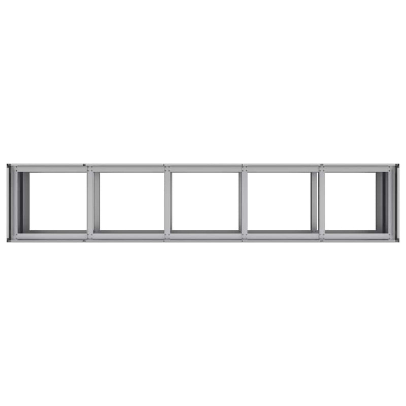 vidaXL Planter 200x40x80 cm Galvanised Steel