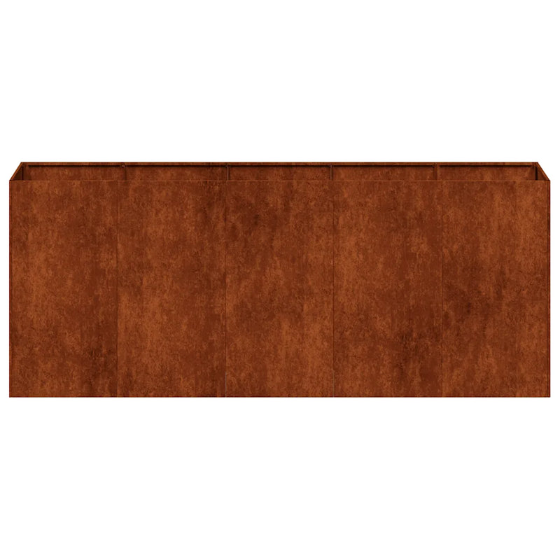 Planter Rusty 200x40x80 cm Weathering Steel