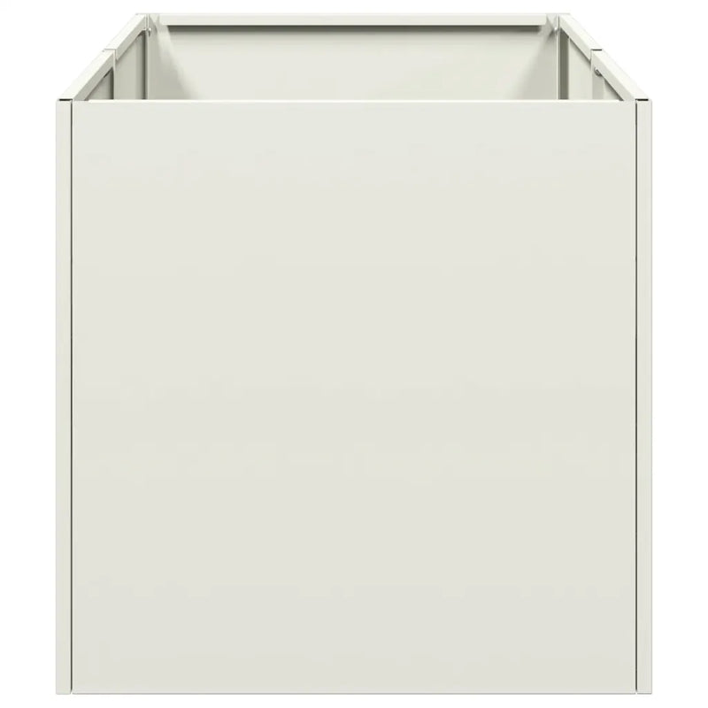 Planter White 40x80x40 cm Cold-rolled Steel