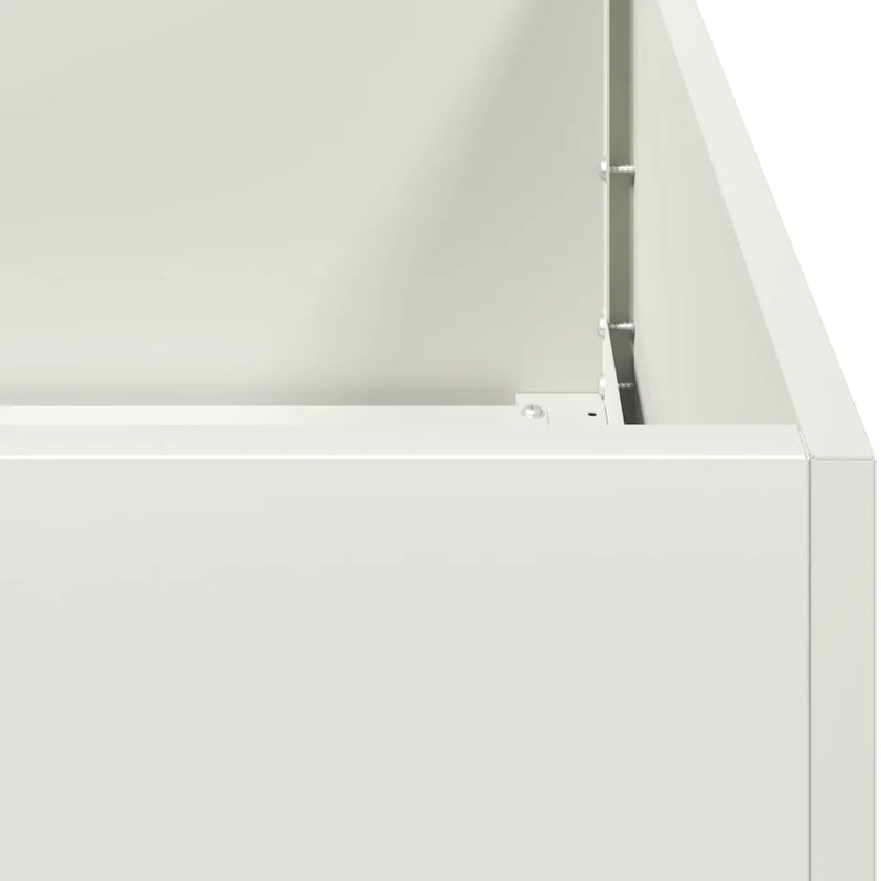 Planter White 40x80x40 cm Cold-rolled Steel