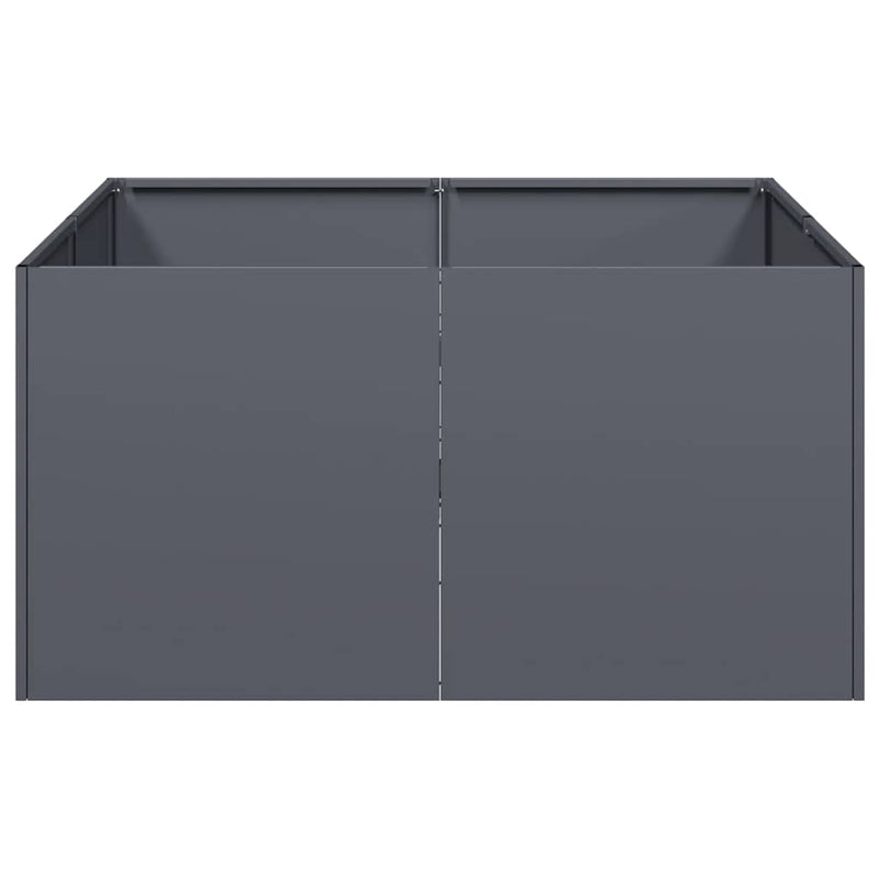 vidaXL Planter Anthracite 80x80x40 cm Cold-rolled Steel