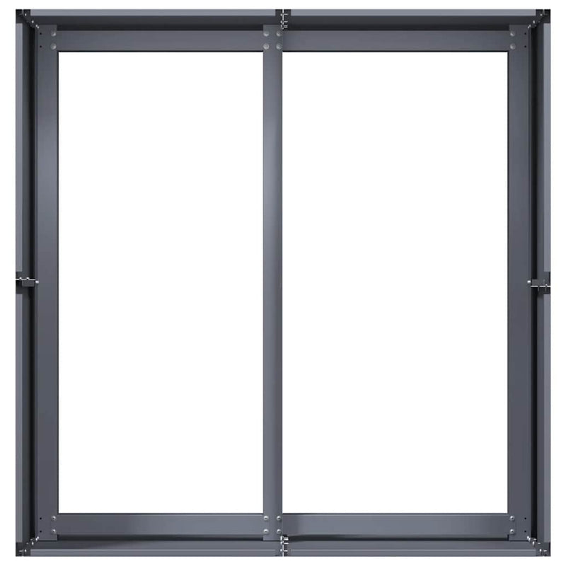 vidaXL Planter Anthracite 80x80x40 cm Cold-rolled Steel