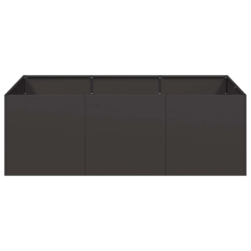 vidaXL Planter Black 120x80x40 cm Steel