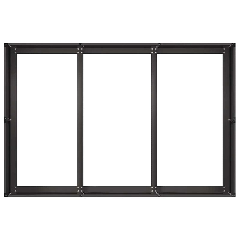 vidaXL Planter Black 120x80x40 cm Steel