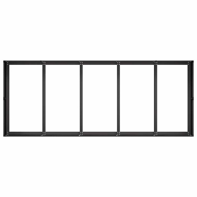 vidaXL Planter Black 200x80x40 cm Steel