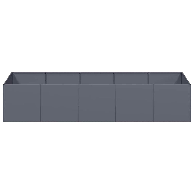 vidaXL Planter Anthracite 200x80x40 cm Steel