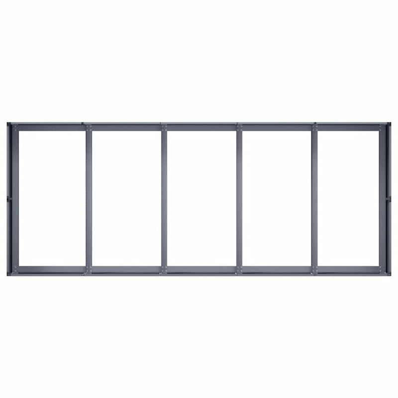 vidaXL Planter Anthracite 200x80x40 cm Steel