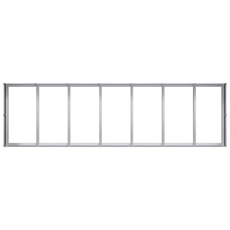 vidaXL Planter 280x80x40 cm Galvanised Steel