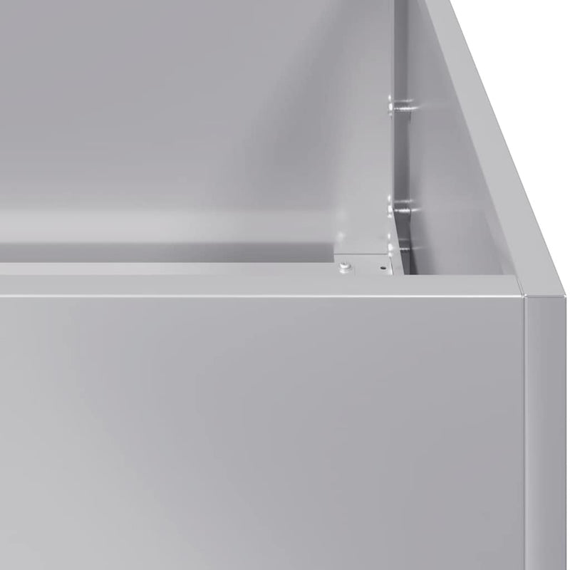 vidaXL Planter 280x80x40 cm Galvanised Steel