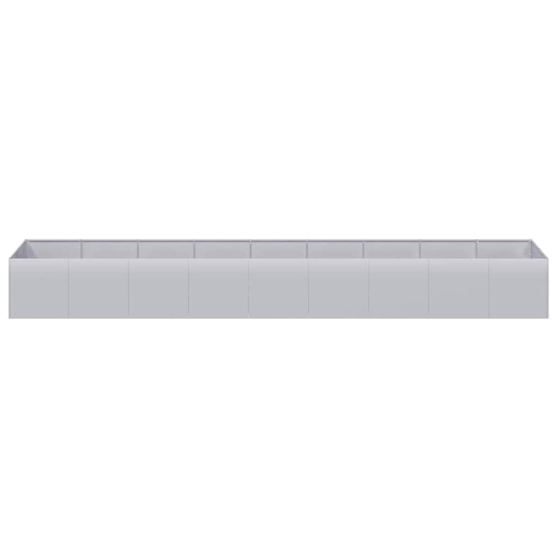 vidaXL Planter 360x80x40 cm Galvanised Steel