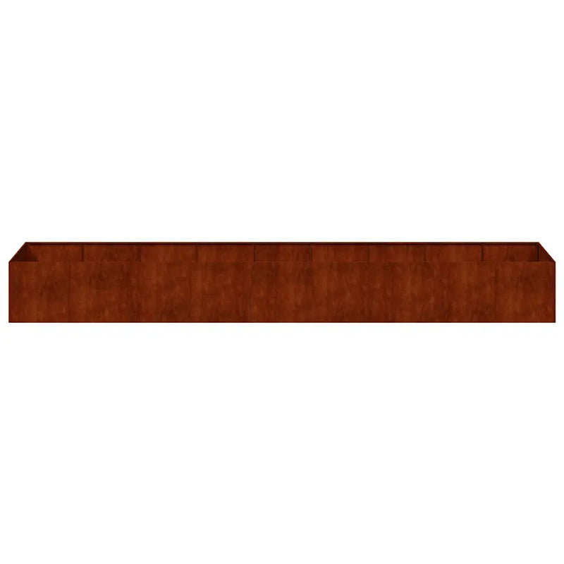 Planter Rusty 360x80x40 cm Weathering Steel