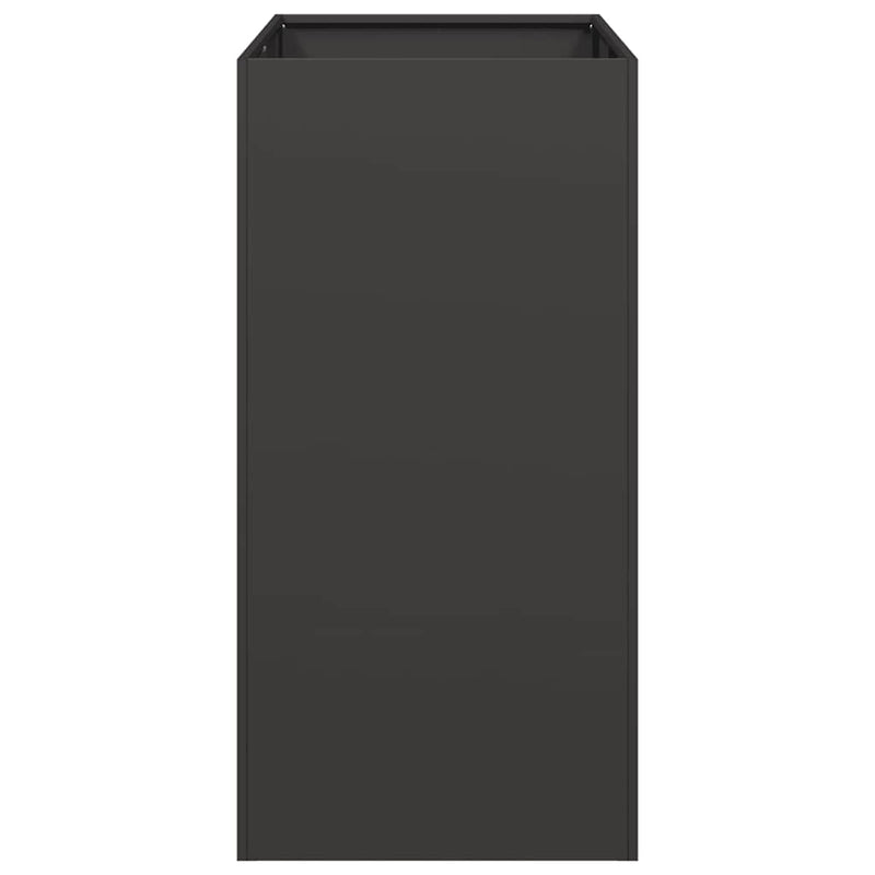 vidaXL Planter Black 40x80x80 cm Steel