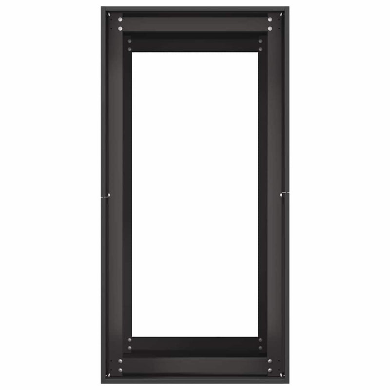 vidaXL Planter Black 40x80x80 cm Steel
