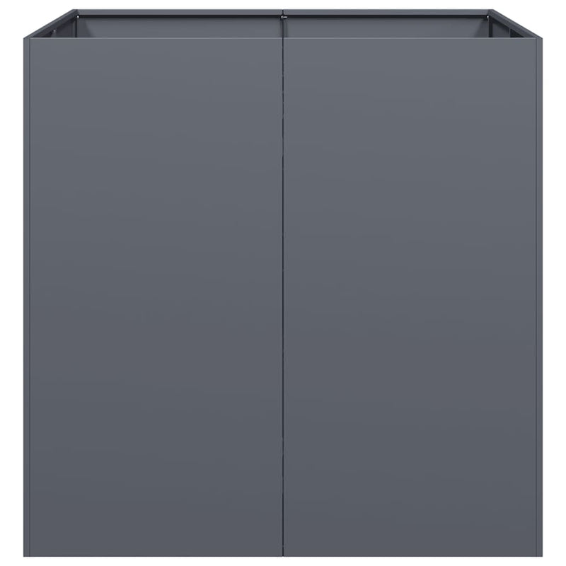 vidaXL Planter Anthracite 80x80x80 cm Steel