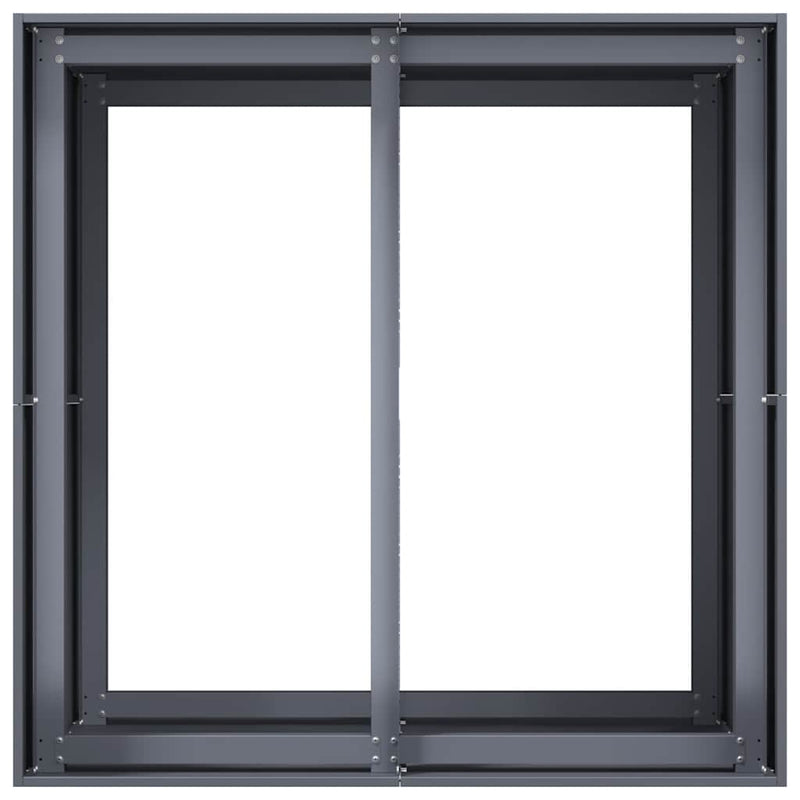 vidaXL Planter Anthracite 80x80x80 cm Steel