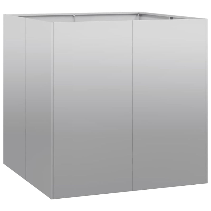 vidaXL Planter 80x80x80 cm Galvanised Steel