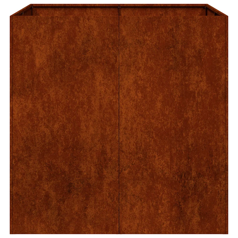 Planter Rusty 80x80x80 cm Weathering Steel