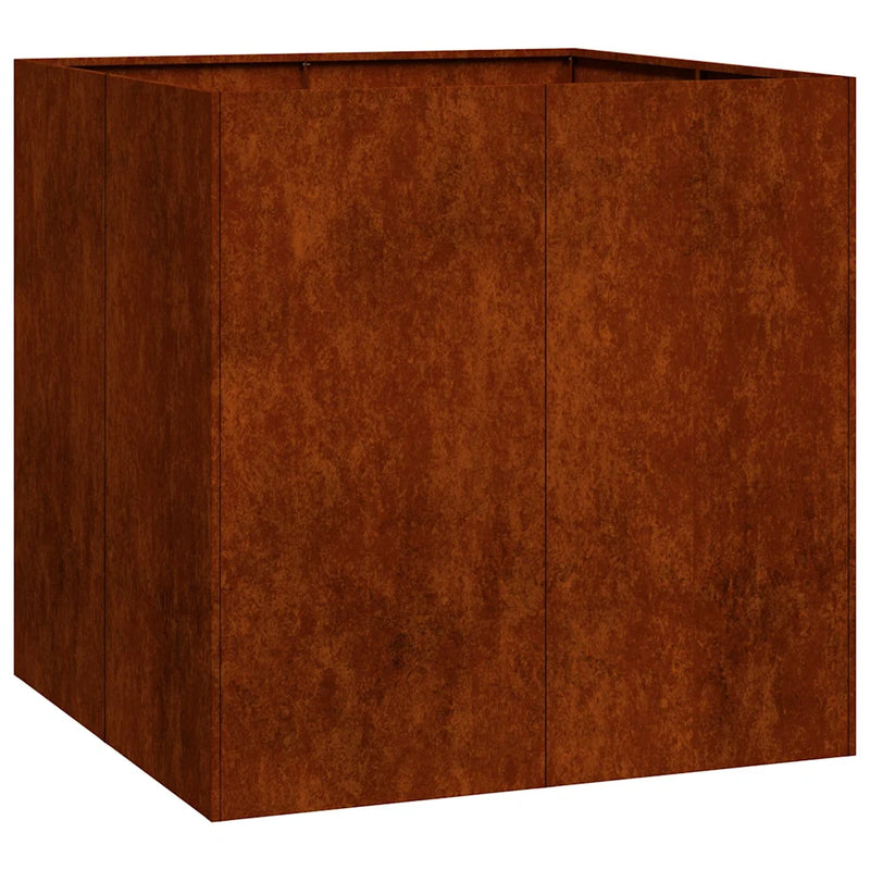 Planter Rusty 80x80x80 cm Weathering Steel