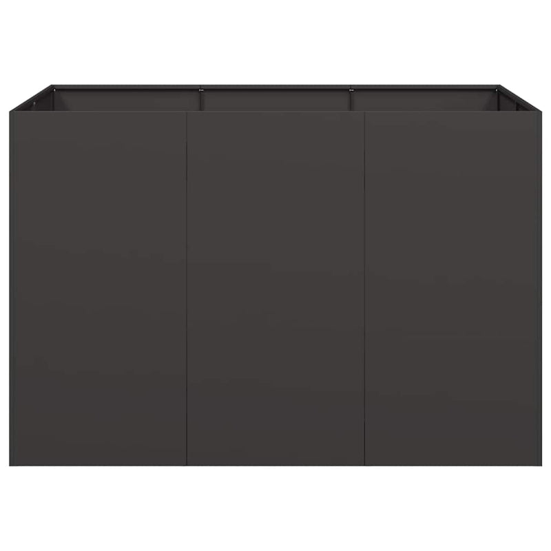 Planter Black 120x80x80 cm Steel