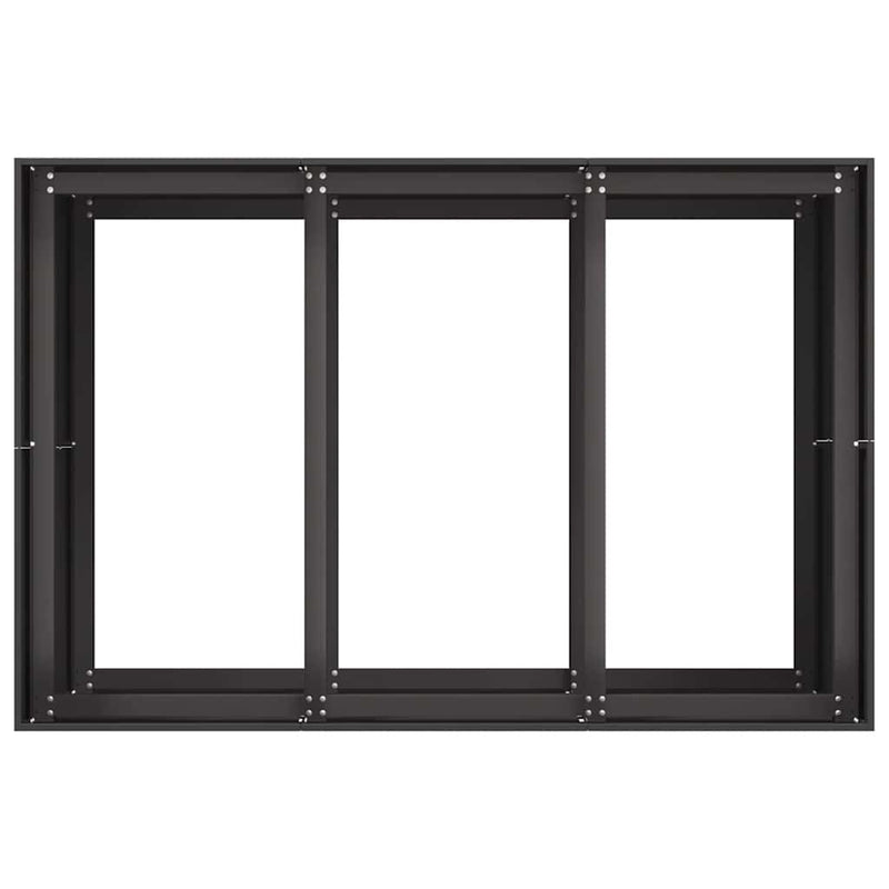 vidaXL Planter Black 120x80x80 cm Steel