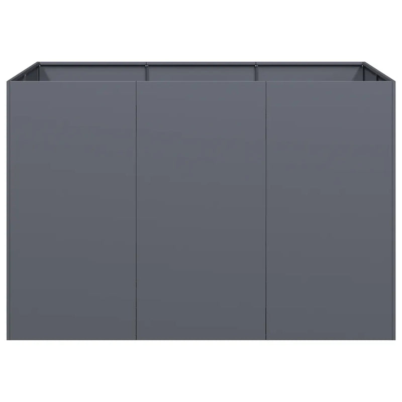 Planter Anthracite 120x80x80 cm Steel