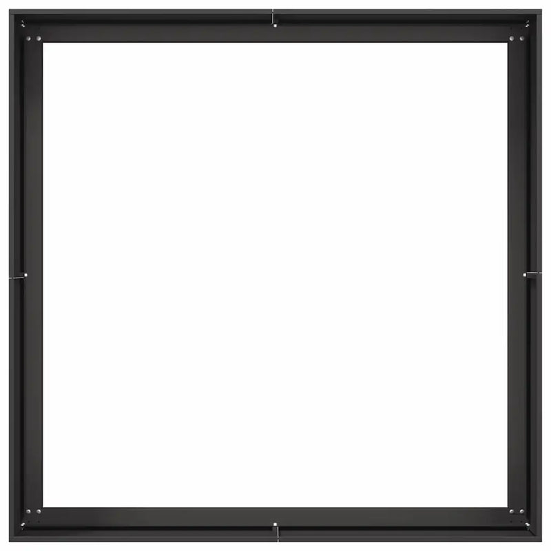 Planter Black 100x100x40 cm Steel