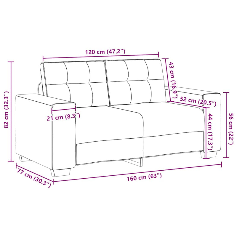 vidaXL 2 Piece Sofa Set with Cushions Black Velvet