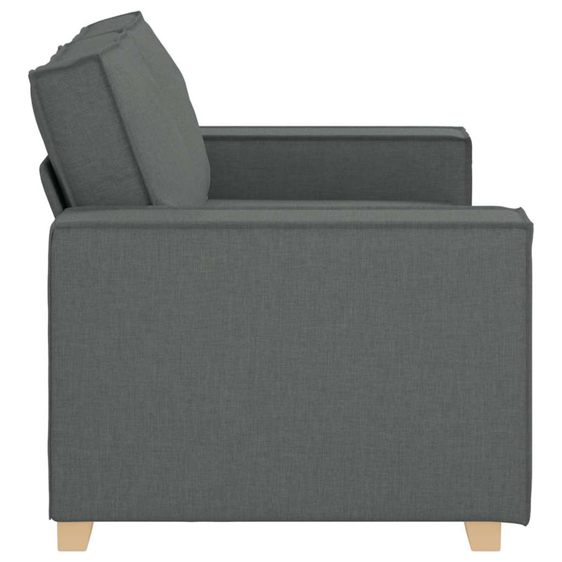 vidaXL 2-Seater Sofa Dark Grey 120 cm Fabric