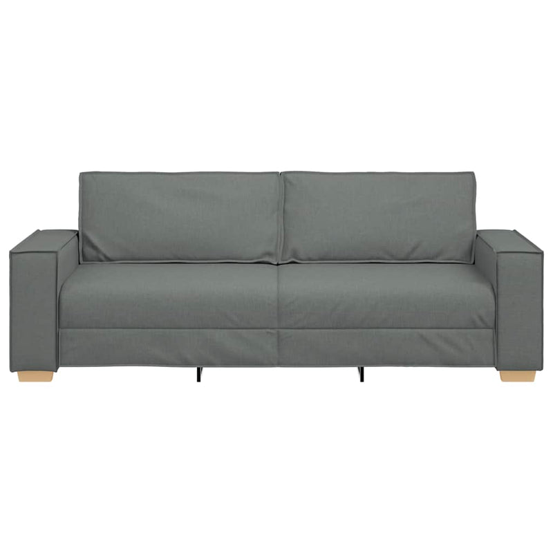 vidaXL 3-Seater Sofa Dark Grey 180 cm Fabric