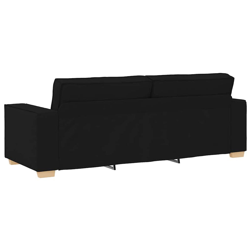 vidaXL 3-Seater Sofa Black 180 cm Fabric
