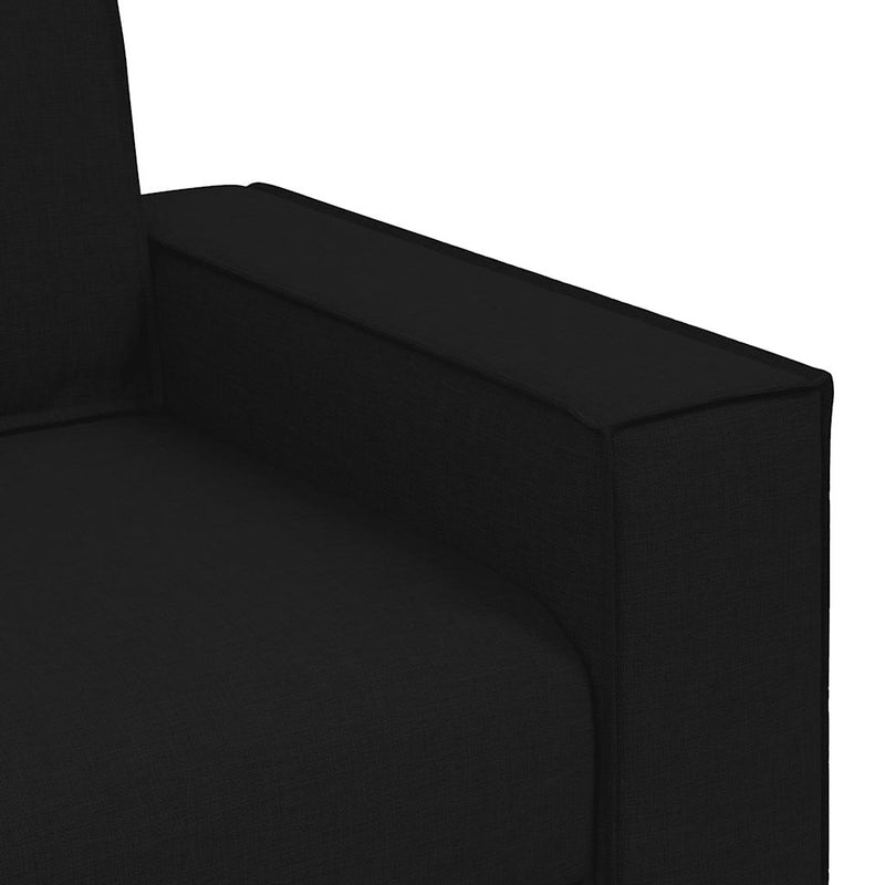 vidaXL 3-Seater Sofa Black 180 cm Fabric