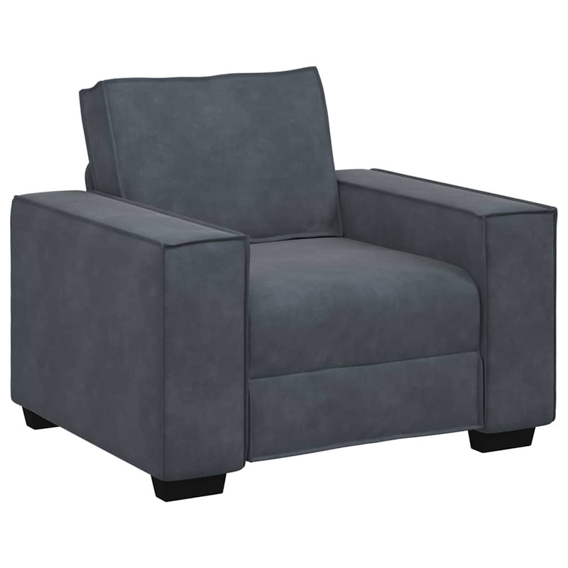 vidaXL Sofa Chair Dark Grey 60 cm Velvet