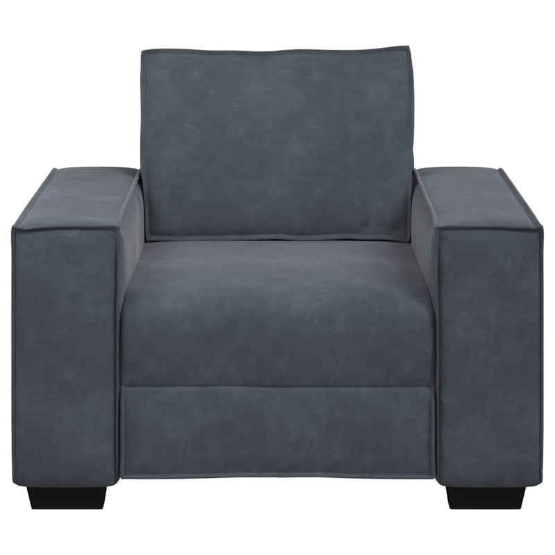 vidaXL Sofa Chair Dark Grey 60 cm Velvet